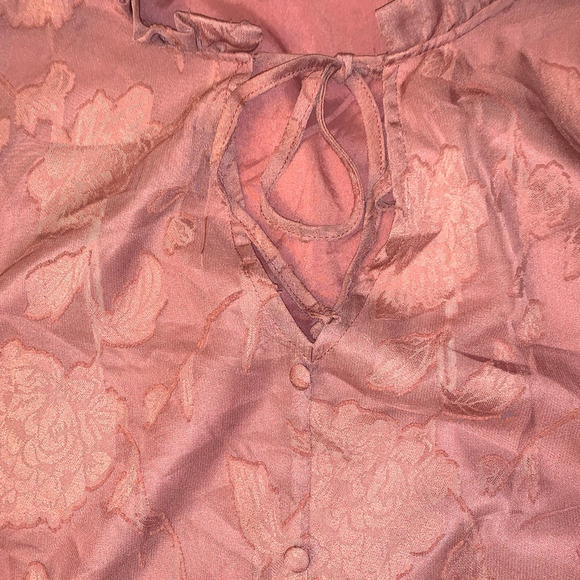 Women's BLOOMCHIC Pink Floral Blouse Plus Size 22 - Picture 7 of 14